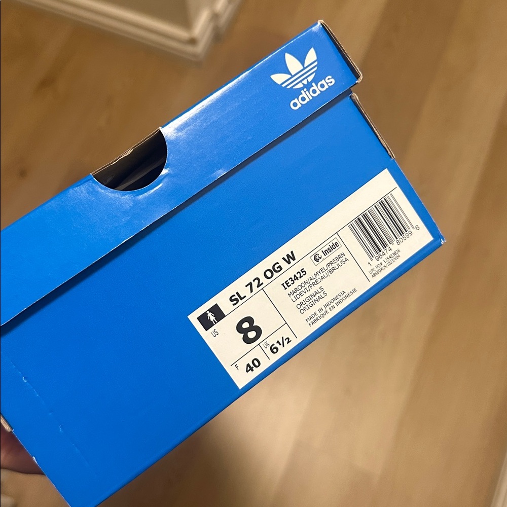 Adidas SL-72 Sneakers Maroon Almost Yellow Preloved Brown - size 8 - Picture 7 of 8